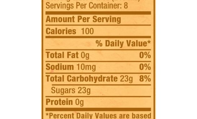 Snapple iced tea nutrition facts