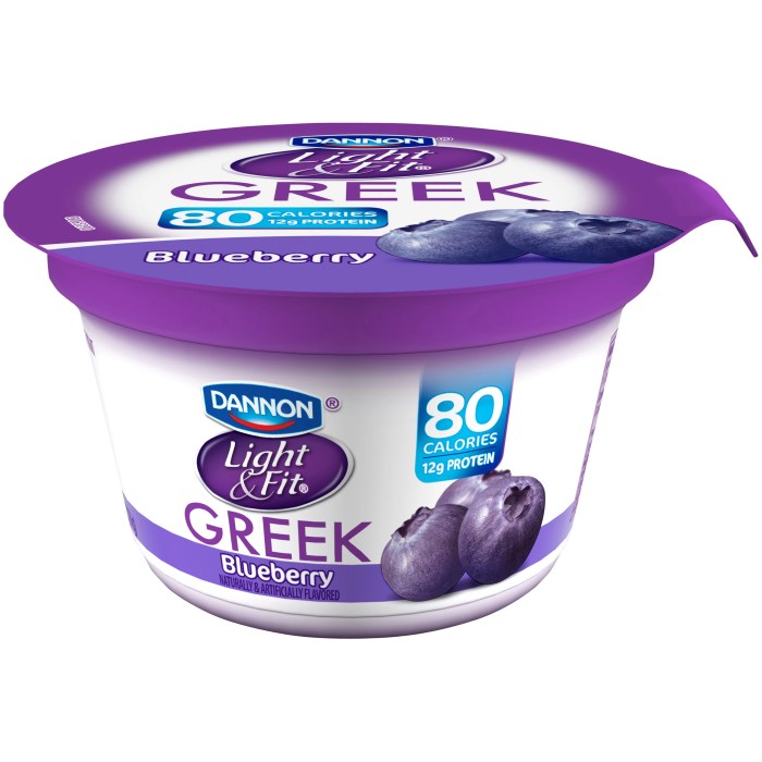 Yogurt dannon calorie nonfat