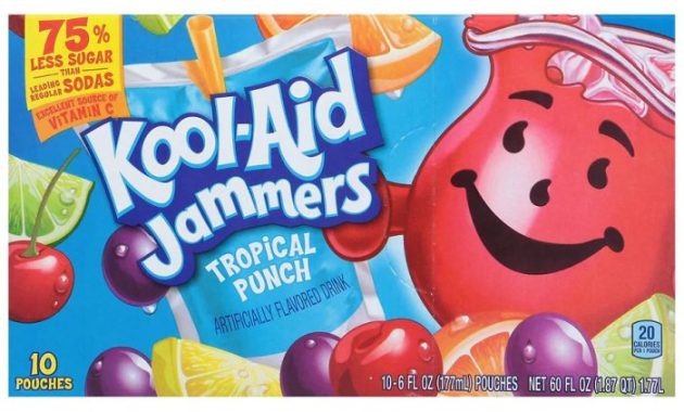 Nutrition facts kool aid jammers