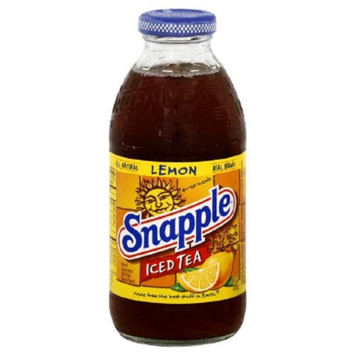 Snapple iced tea nutrition facts