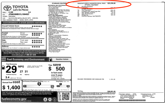 How to get new car dealer invoice price